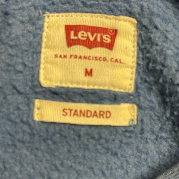 Men’s blue Levi’s zip up hoodie sweatshirt size medium - Picture 4 of 4